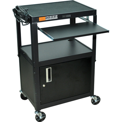 Luxor Adjustable Height Steel A/V Cart w