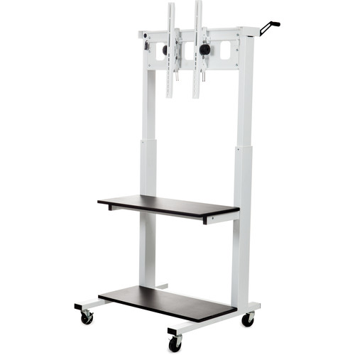 Luxor CLCD Crank-Adjustable Flat Panel TV Cart