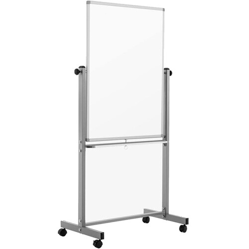 Luxor Porcelain Mobile Dry-Erase Whiteboard (30 x 40