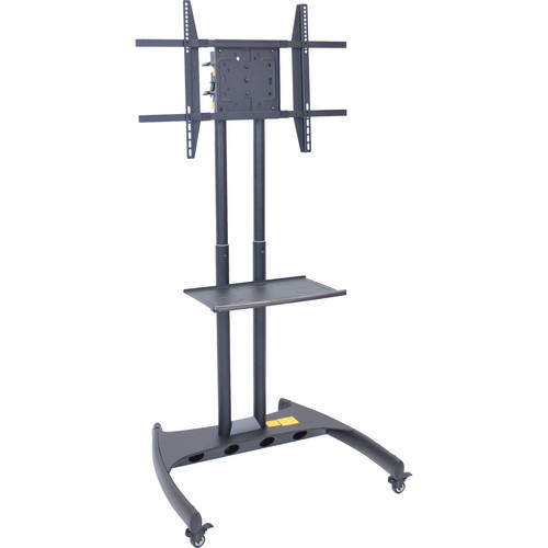 Luxor FP3500 Adjustable Height LCD TV Stand and&nbspRotating&nbspMount with Accessory Shelf