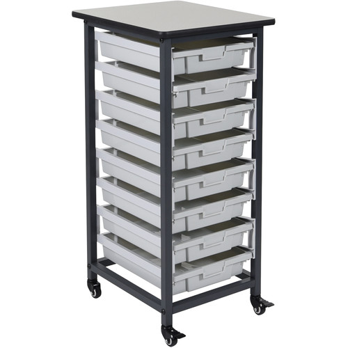 Luxor Single Row Mobile Bin Storage Unit (Small Bins)