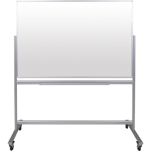Luxor Double-Sided Mobile Magnetic Glass Marker Board (58.5 x 38.25