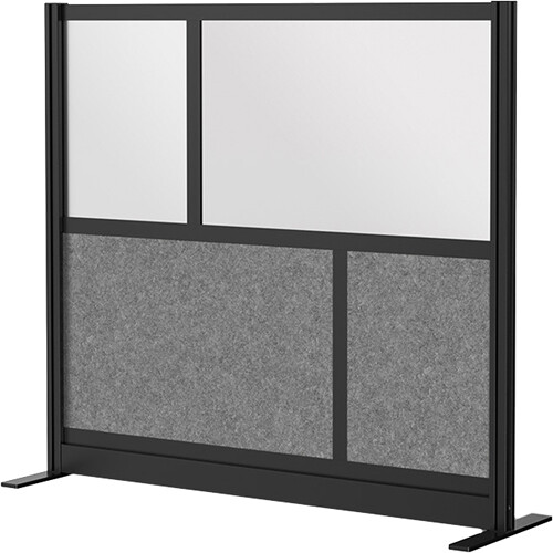 Luxor Modular Room Divider Starter Wall with Whiteboard (53 x 48