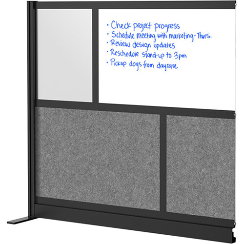 Luxor Modular Room Divider Add-On Wall with Whiteboard (53 x 48