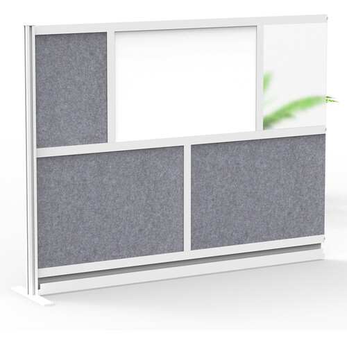 Luxor Modular Room Divider Add-On Wall with Whiteboard (70 x 48