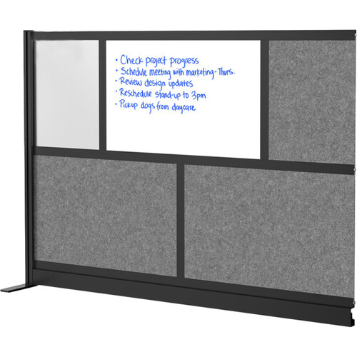 Luxor Modular Room Divider Add-On Wall with Whiteboard (70 x 48