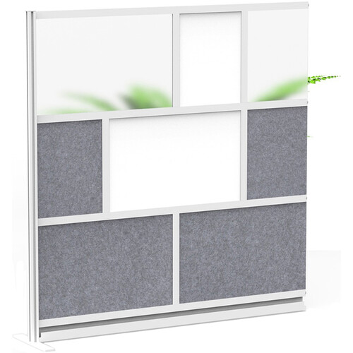 Luxor Modular Room Divider Add-On Wall with Whiteboard (70 x70