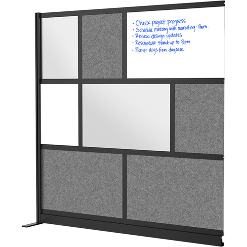 Luxor Modular Room Divider Add-On Wall with Whiteboard (70 x 70