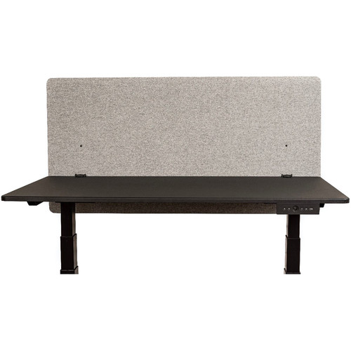 Luxor Reclaim 48?W x 24?H Desktop Privacy Panel - Misty Gray