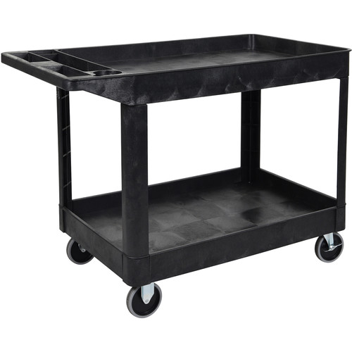 LUXOR TWO-SHELF HEAVY DUTY UTILITY CART