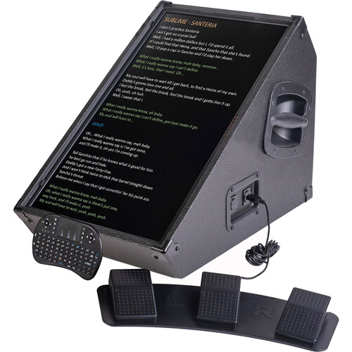 lyrics prompter MOGX Hobby Vertical Stage Teleprompter with Anti-Glare Plexiglass (22