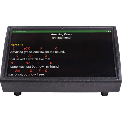 lyrics prompter MOGX Pro Horizontal Stage Teleprompter with Anti-Glare Plexiglass (32