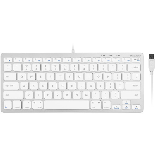 Macally 78Key Compact Wired USB Keyboard for Mac