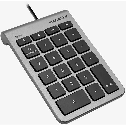 Macally 22-Key USB-C Numeric Keypad (Space Gray)