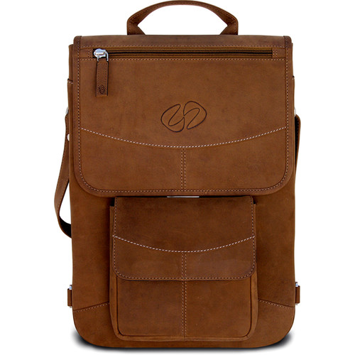 MacCase Premium Leather Flight Jacket with Backpack Straps for MacBook Pro 15
