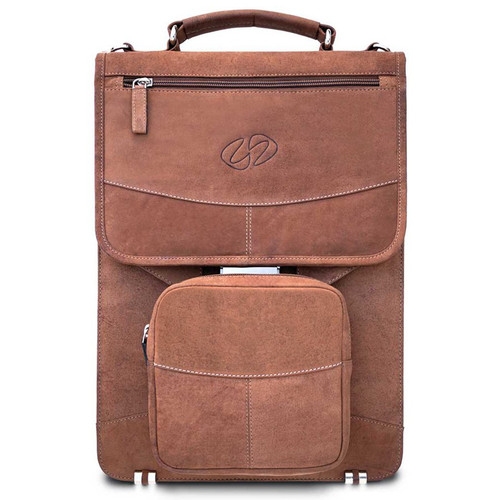 MacCase Premium Leather Briefcase (Vintage Brown)