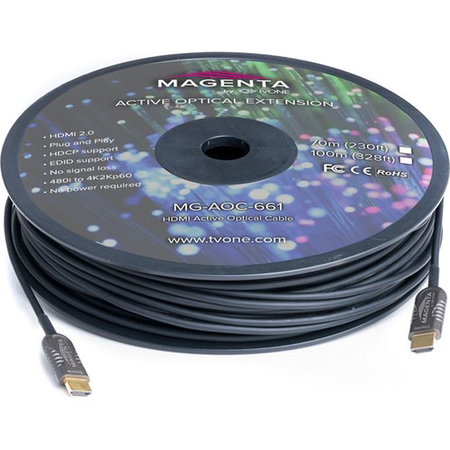 Magenta HDMI 2.0 Active Optical Cable (328')