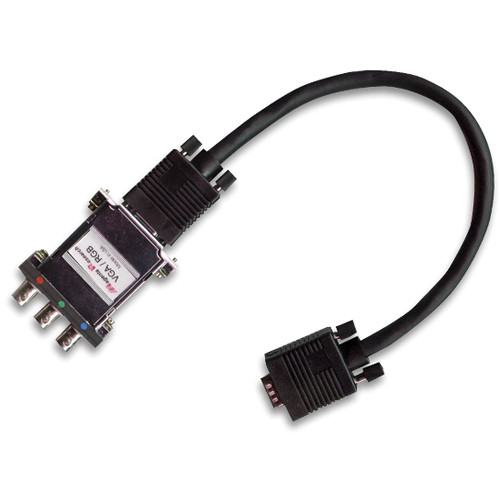 Magenta 15-Pin Female VGA to RGB Passive Video Converter