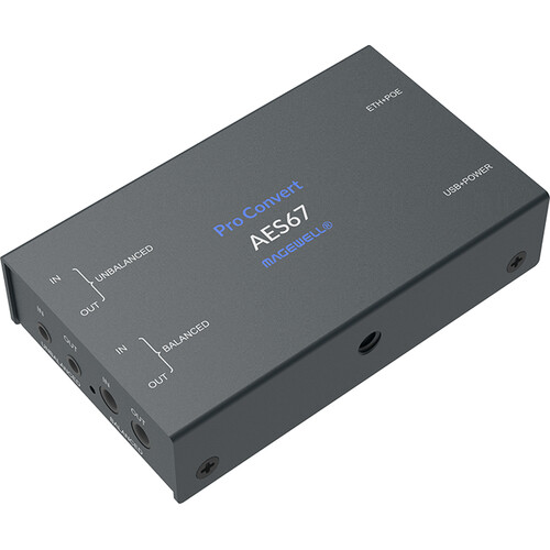 Magewell Pro Convert AES67 Multi-Format Bidirectional Analog/IP Audio Converter