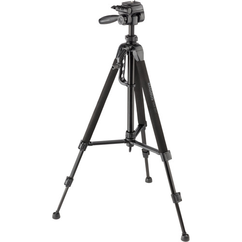 Magnus DLX-357 3-Section Photo/Video Tripod with Pan Head Smartphone Adapter and GoPro Mount