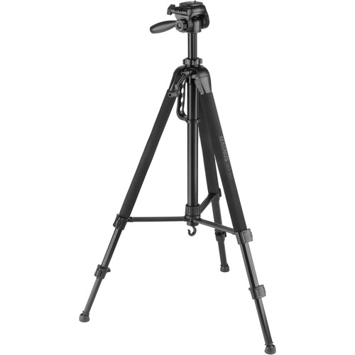 Magnus DLX-367 3-Section Photo/Video Tripod with Pan Head Smartphone Adapter and GoPro Mount