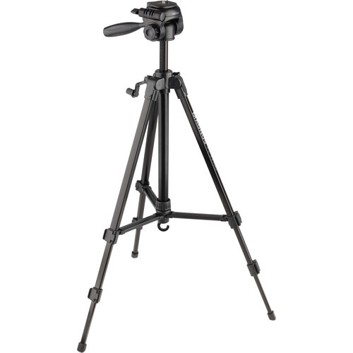 Magnus PV-3310G Photo/Video Tripod with Geared Center Column with Smartphone Adapter and GoPro Mount