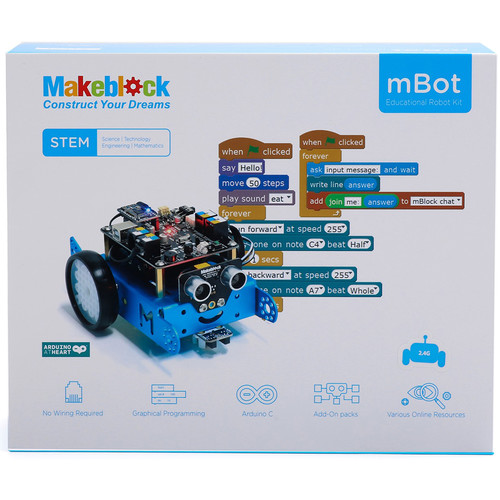 Makeblock MBot STEM Educational Bluetooth Robot Kit (Blue) 90053