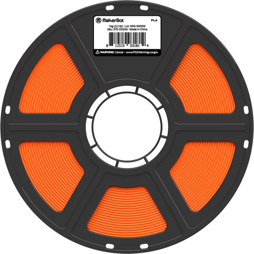 MakerBot 1.75mm PLA True Color Series Filament (2.2 lb True Orange)