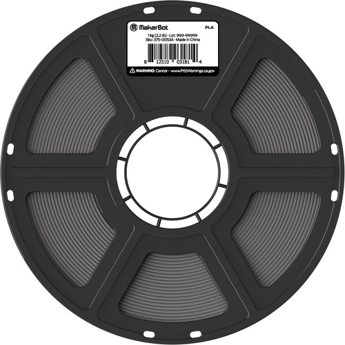 MakerBot 1.75mm PLA True Color Series Filament (2.2 lb Gray)