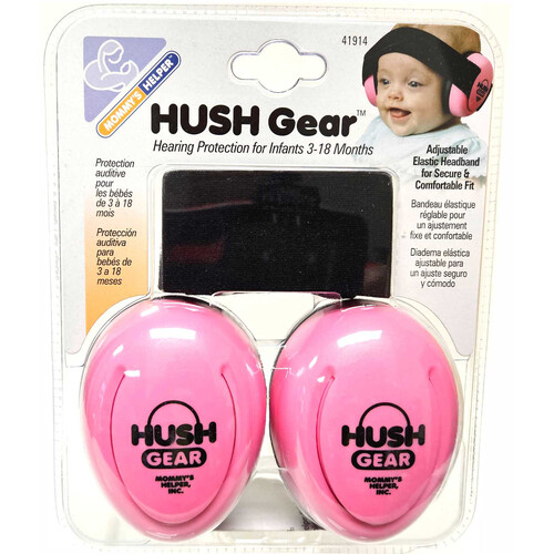 Maloney StageGear Covers Hush Gear Hearing Protection Ear Muffs for Infants (Pink)
