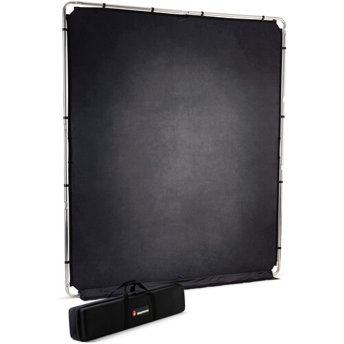 Manfrotto EzyFrame Vintage Background Kit (6.5 x 7.5' Pewter)