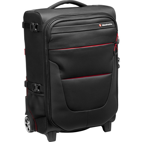 Manfrotto Reloader Air-55 Pro Light Camera Roller Bag for Camcorders, DSLR, Professional Reflex Cameras, Holds up to 2 Camera Bodies with Lenses, Pocket for 17" PC and Pocket for Documents