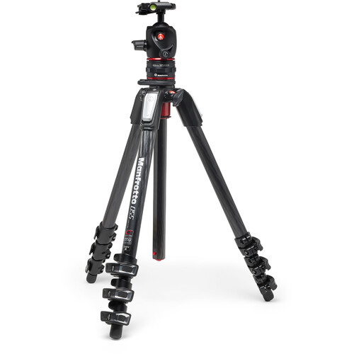 Manfrotto MT055CXPRO4 Carbon Fiber Tripod with MHXPRO-BHQ2 XPRO Ball Head & Move Quick Release Kit