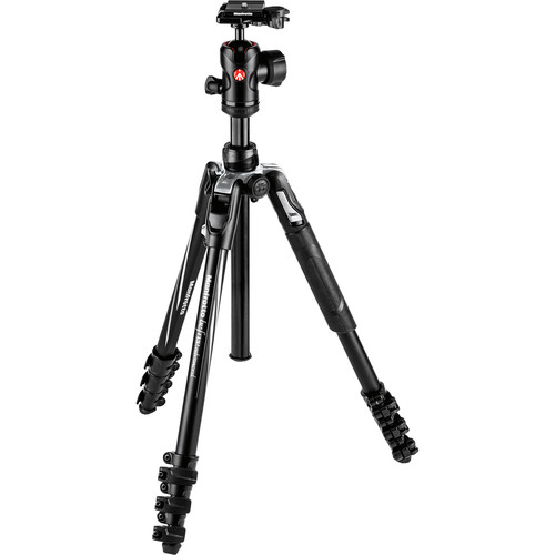 Manfrotto Befree Advanced Travel Aluminum Tripod with 494 Ball Head (Lever Locks Black)