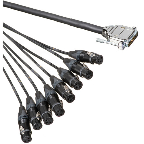 Marshall Electronics DB25 to XLR Female 8-Channel Analog Audio Input Cable (5')