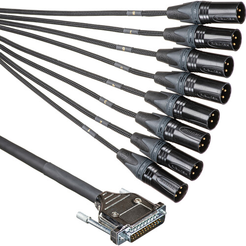 Marshall Electronics DB25 to XLR Male 8-Channel Analog Audio Output Cable (5')