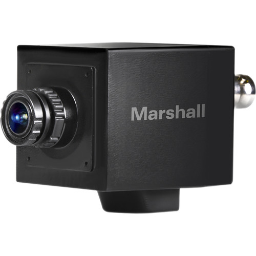 Marshall CV505-M Full-HD 3G/HD-SDI 2.5MP Mini-Broadcast POV Camera (50/60/25/30 fps) with 3.7mm 2MP Lens, 2.5 Megapixel 1/3-inch CMOS Sensor, Horizontal Resolution 1000TVL