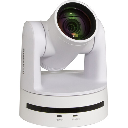 Marshall Electronics CV612-TWI Compact PTZ Camera with AI Auto-Framing (White)