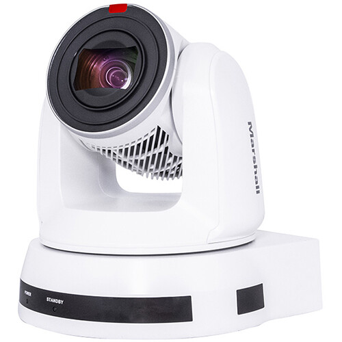 Marshall Electronics CV630-WI UHD 4K IP PTZ Camera with HEVC and 25x Zoom (White)