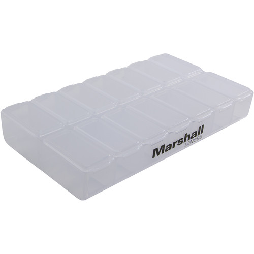 Marshall Electronics 2.3 2.8 6.0 8.0 12.0 & 16.0mm M12 Fixed Focal Lens Kit with Multi-Compartment Case
