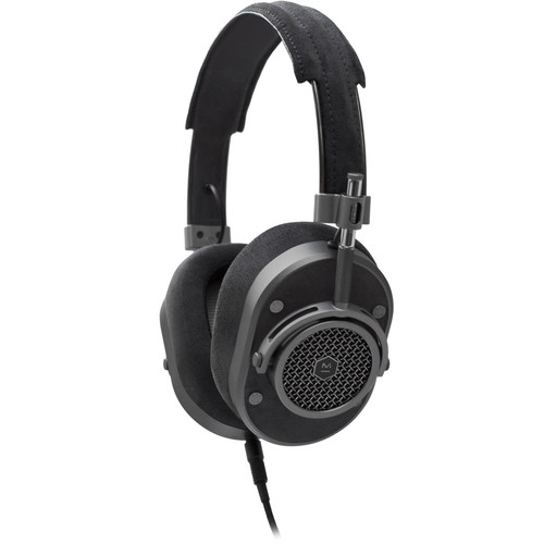 Master /& Dynamic MH40 Over Ear Headphones Silver Metal Brown Leather Open Box