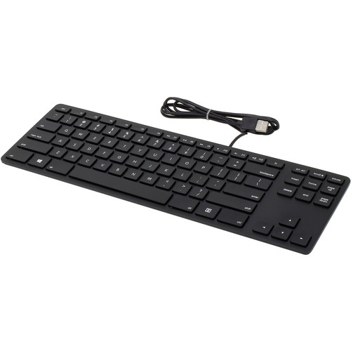 Matias Wired Aluminum Tenkeyless Keyboard (Black) FK308PCBB B&H