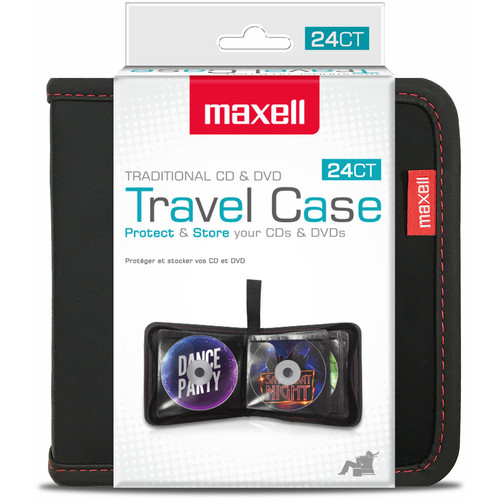 Maxell Travel Case for 24 CDs/DVDs