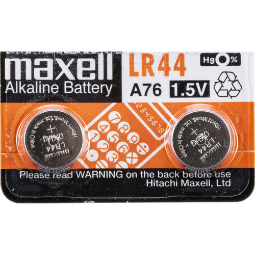 Maxell LR44 Alkaline Cell Batteries (1.5V, 2Pack) LR44 B&H