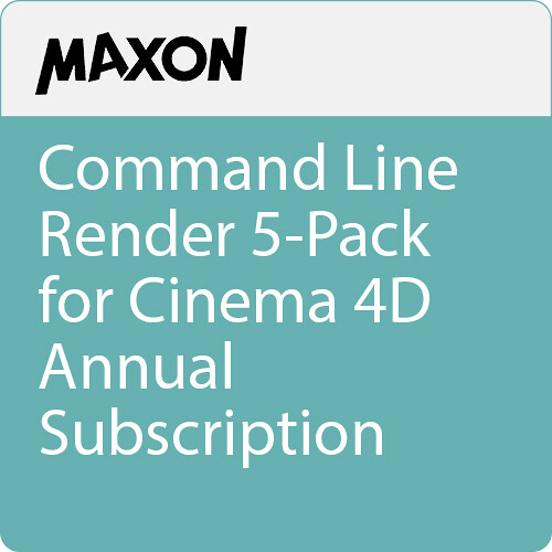 Maxon Cinema 4D Command Line Render Node (5-Pack Annual Subscription )