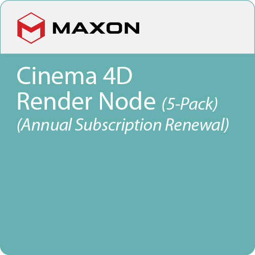 Maxon Cinema 4D Command Line Render Node (5-Pack Annual Subscription Renewal)