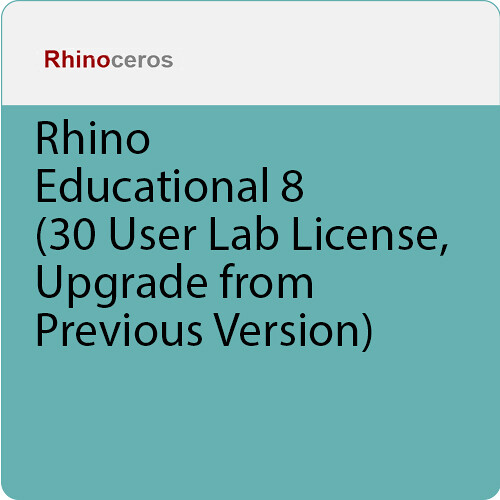McNeel Rhino 8 Upgrade (30-User License Educational Download)