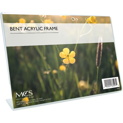 MCS Bent Acrylic Horizontal Photo Frame (4 x 4