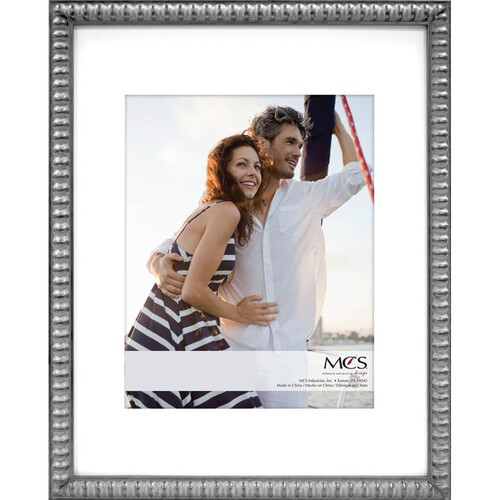 MCS Thin Bead Collage & Portrait Frame (Pewter 8 x 10