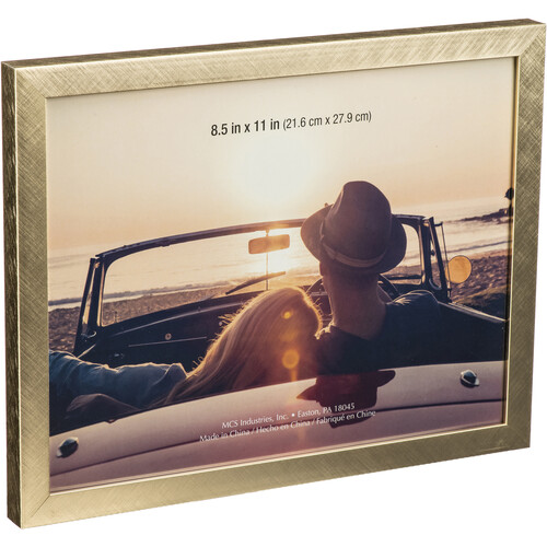 MCS Brushed Aluminum Document Frame (Brass 8.5 x 11
